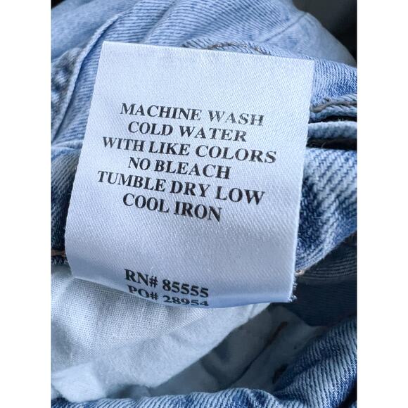 Daze Denim Jeans Sz 27 Straight Tough Love Stretch High Rise Distressed Hem - Picture 9 of 10